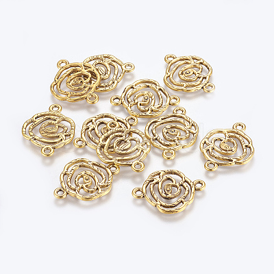Tibetan Style Links connectors LS-TIBEB-EA10947YKG-AG-LF-1