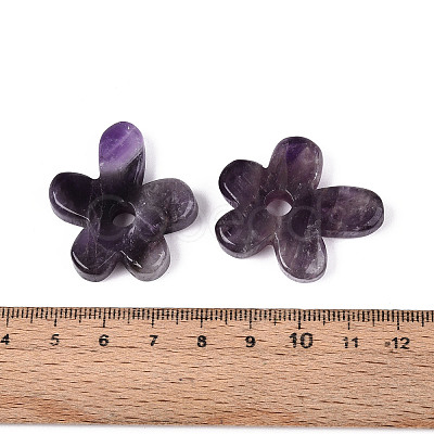 Natural Amethyst Pendants G-T142-44E-1