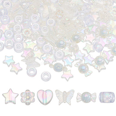 1640Pcs 6 Styles Acrylic Beads TACR-CA0001-32-1