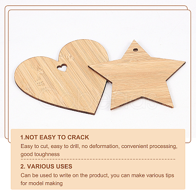 Unfinished Wooden Pieces for Big Pendants AJEW-OC0001-87-1