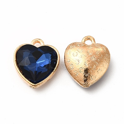 Faceted Glass Rhinestone Pendants GLAA-I051-B18-1