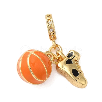 Rack Plating Brass Enamel European Dangle Charms LS-KK-P279-41G-1