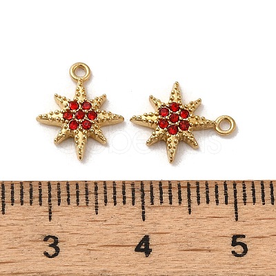 304 Stainless Steel Rhinestone Charms STAS-L022-304G-01-1
