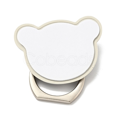 Zinc Alloy Bear Cell Phone Holder Stand Findings AJEW-G035-05P-1