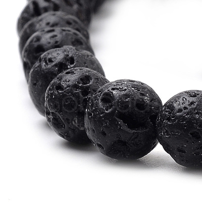 Natural Lava Rock Beads Strands G-S259-11-10mm-1