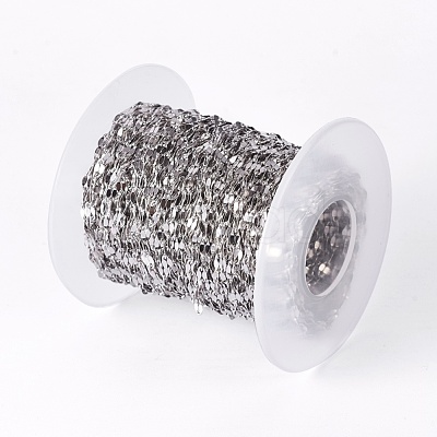 Tarnish Resistant 304 Stainless Steel Dapped Chains STAS-I107-01P-1