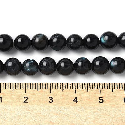 Natural Black Lip Shell Beads Strands SSHEL-C013-01B-1