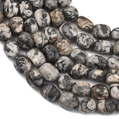 Natural Picasso Jasper Beads Strands GG-C286-A29-1