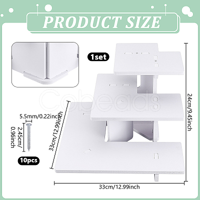 PVC 3-Tier Gift Desktop Organizer Shelf AJEW-WH0609-952A-01-1