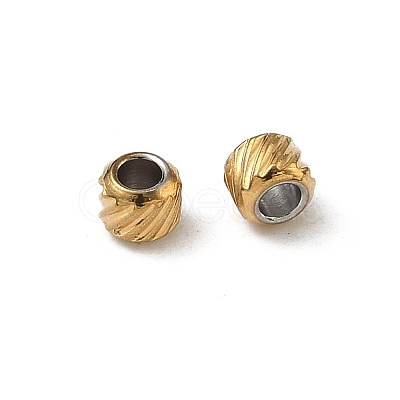304 Stainless Steel Beads STAS-P448-06F-G-1