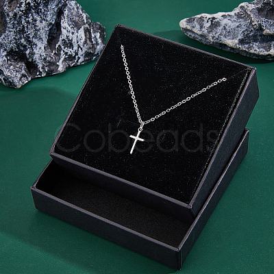 2Pcs 925 Sterling Silver Religion Cross Charms STER-DC0001-97-1