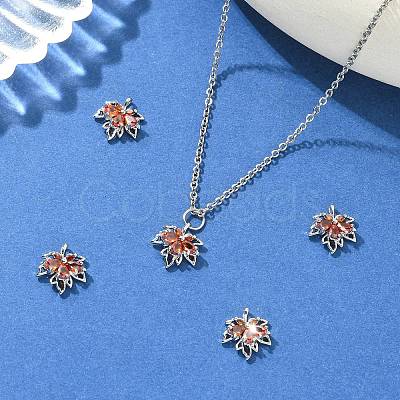 SHEGRACE Brass Cubic Zirconia Charms XGRQ3P644-614P-1