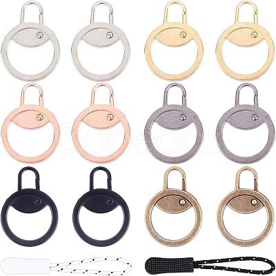 12Pcs Alloy Zipper Puller FIND-NB0002-12-1