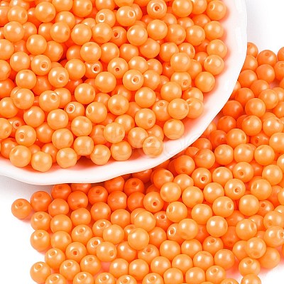 Opaque Baking Paint Glass Beads DGLA-T004-02H-1