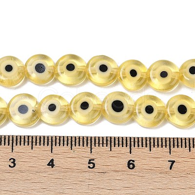 Handmade Evil Eye Lampwork Beads Strands LAMP-G164-10B-05-1