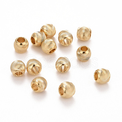 Eco-Friendly Brass Cat Eye Beads KK-M225-25G-D-1