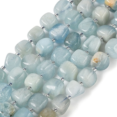 Natural Aquamarine Beads Strands LS-G-A254-A01-02-1