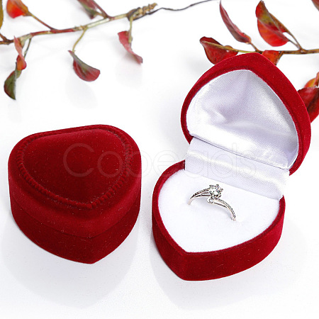 Velvet Ring Boxes HEAR-PW0001-040H-1