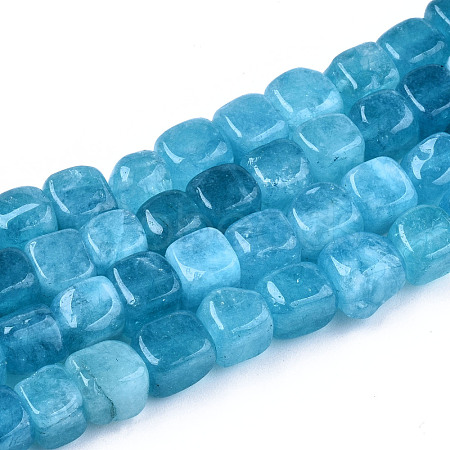 Natural Dyed Quartz Beads Strands X-G-T131-56B-1