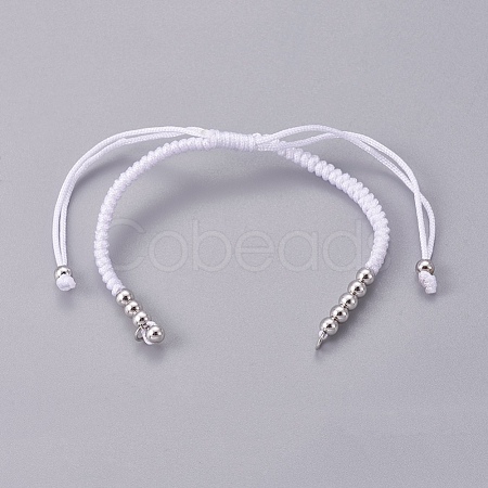 Nylon Cord Braided Bead Bracelets Making BJEW-F360-FP19-1