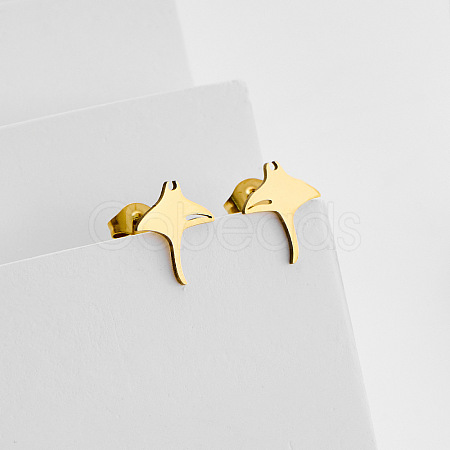 304 Stainless Steel Stud Earrings for Women WG73B2A-01-1