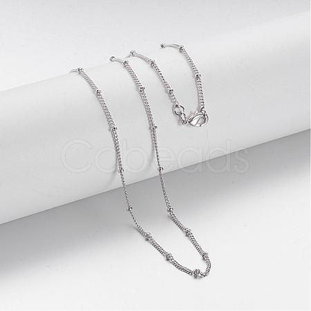 Brass Chain Necklaces MAK-F013-07P-1