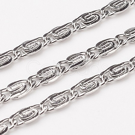 Tarnish Resistant 304 Stainless Steel Lumachina Chains CHS-L015-42-1