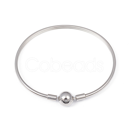Non-Tarnish 304 Stainless Steel European Style Bangle Making MAK-G014-04P-1
