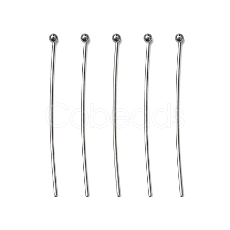 Tarnish Resistant 304 Stainless Steel Ball Head Pins X-STAS-M010-35mm-01-1