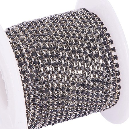Brass Rhinestone Strass Chains CHC-R125-S6-08S-1