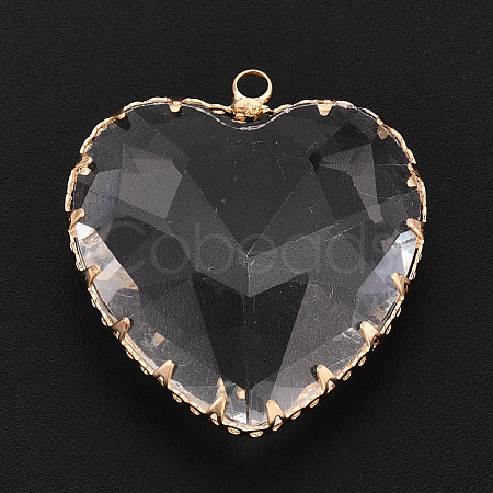 Transparent Glass Pendants KK-N283-01L-G-1