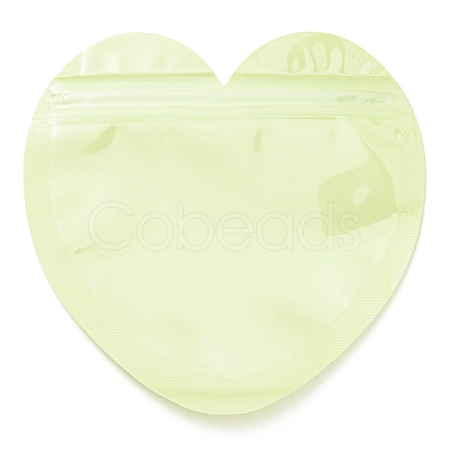 Heart Shaped Plastic Packaging Yin-yang Resealable Bags OPP-D003-02A-1