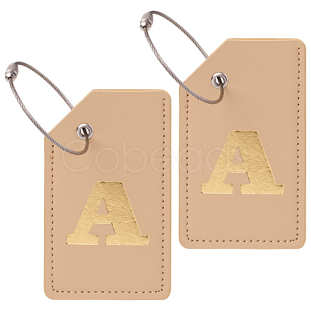 PU Leather Luggage Tag AJEW-WH20010-81A-1
