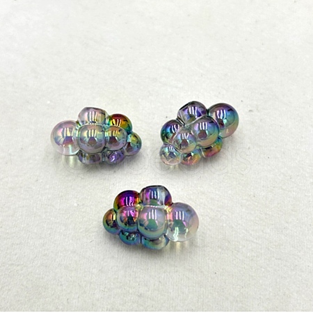 UV Plating Transparent Acrylic Beads TACR-WH20002-16A-1