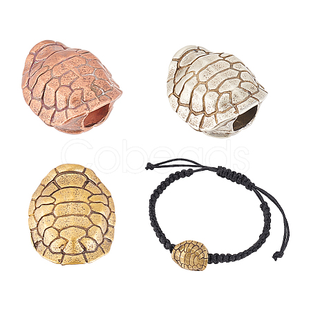 3Pcs 3 Colors Brass Beads FIND-AR0002-31-1