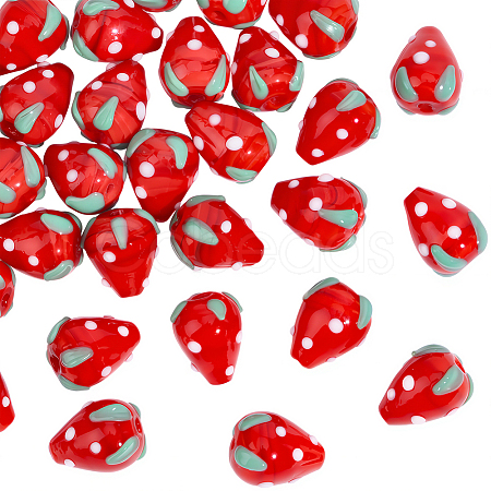 30Pcs Lampwork Beads LAMP-PA0001-53-1
