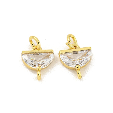 Brass with Clear Cubic Zirconia Pendant Bail KK-G490-05G-1