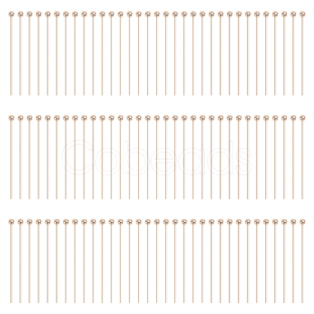 100Pcs Brass Ball Head Pins KK-GO0002-44C-1
