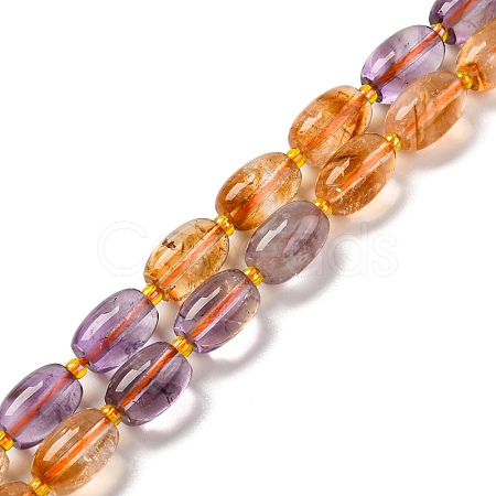 Natural Ametrine Beads Strands G-L610-C03-03-1