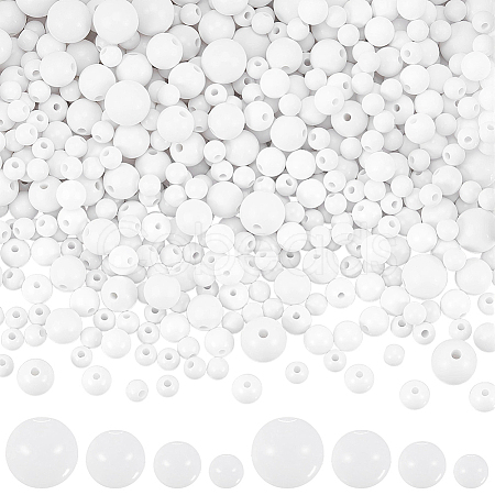 900Pcs Opaque Acrylic Beads MACR-SP0002-35A-1