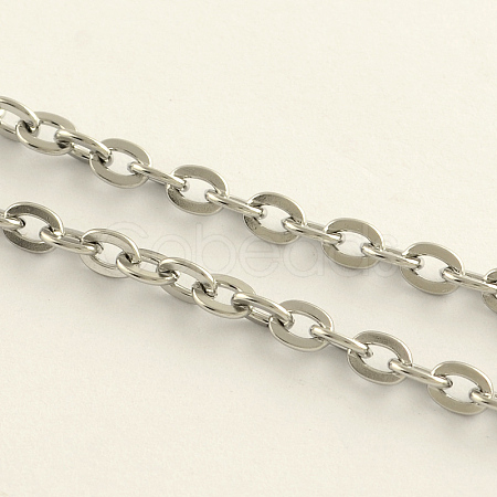 Tarnish Resistant 304 Stainless Steel Cable Chains CHS-R008-14-1