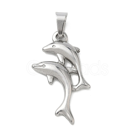 304 Stainless Steel Pendants STAS-B141-03B-P-1