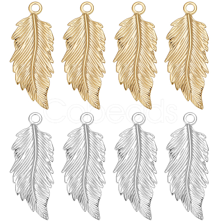 20Pcs 2 Colors Brass Pendants KK-BBC0011-26-1