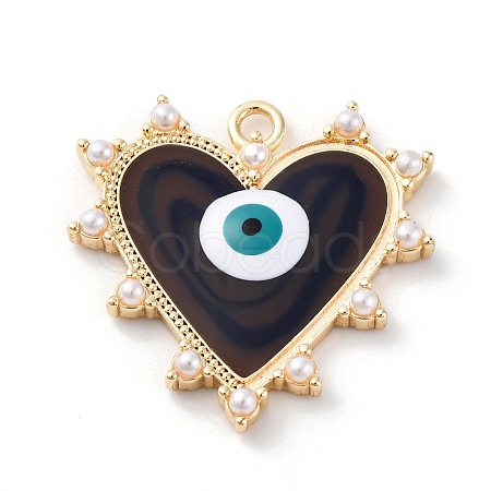 Brass Enamel Pendants KK-D360-02G-1