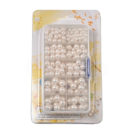 Glass Imitation Pearl Beads GLAA-XCP0001-54-1