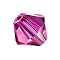 Preciosa&reg Crystal Beads, Czech Crystal, Bicone(451 69 302 Rondelle), 70350 Fuchsia, 6mm, Hole: 1mm