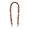 Resin Bag Chains Strap, with Golden Alloy Link and Swivel Clasps, for Bag Straps Replacement Accessories, Coconut Brown, 85x2cm