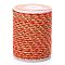 4-Ply Polycotton Cord Metallic Cord, Handmade Macrame Cotton Rope, for String Wall Hangings Plant Hanger, DIY Craft String Knitting, Orange, 1.5mm, about 4.3 yards(4m)/roll