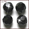 Imitation Austrian Crystal Beads, Grade AAA, K9 Glass, Faceted(32 Facets), Round, Black, 6mm, Hole: 0.7~0.9mm