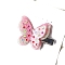 Butterfly Shape Cellulose Acetate Alligator Hair Clips, Hair Accessories for Girl Thick Hair, Pink, 40x35x10mm